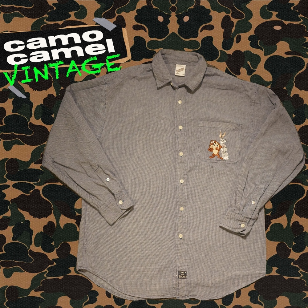 Warner Bros. Bugs & Taz Button Down Shirt